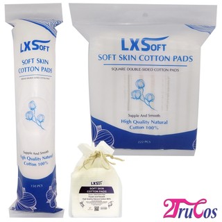Bông tẩy trang LXSoft Soft Skin Cotton Pads (bông đa năng, 100% cotton, 2 mặt không xổ lông) 2Trucos