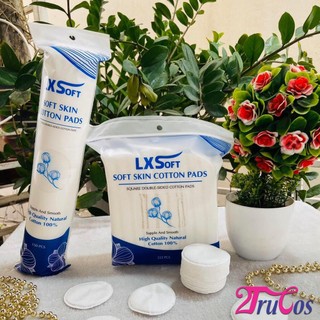 Bông tẩy trang LXSoft Soft Skin Cotton Pads (bông đa năng, 100% cotton, 2 mặt không xổ lông) 2Trucos