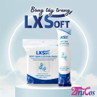 Bông tẩy trang LXSoft Soft Skin Cotton Pads (bông đa năng, 100% cotton, 2 mặt không xổ lông) 2Trucos