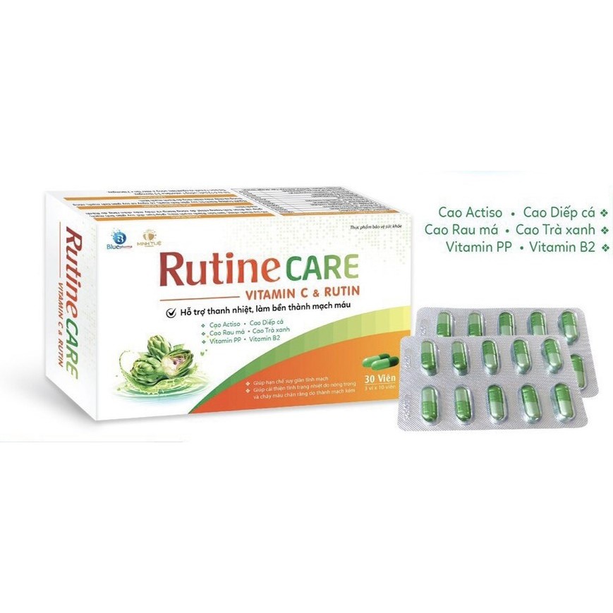 RUTINE CARE VITAMIN C & RUTIN HỖ TRỢ THANH NHIỆT, LÀM BỀN THÀNH MẠCH ...
