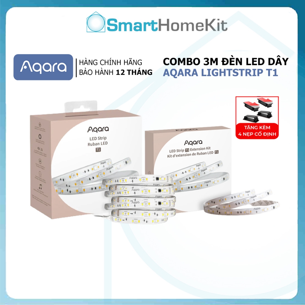 Combo đèn LED dây Aqara Light Strip T1 Starter (2m) + đèn mở rộng ...