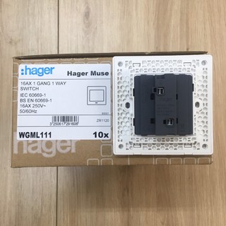 WGML111-CÔNG TẮC ĐƠN 1 CHIỀU -16A- Hager