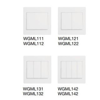 WGML121- Công Tắc Đèn Đôi ,Mặt 2, 1 Chiều- 16A- Hager