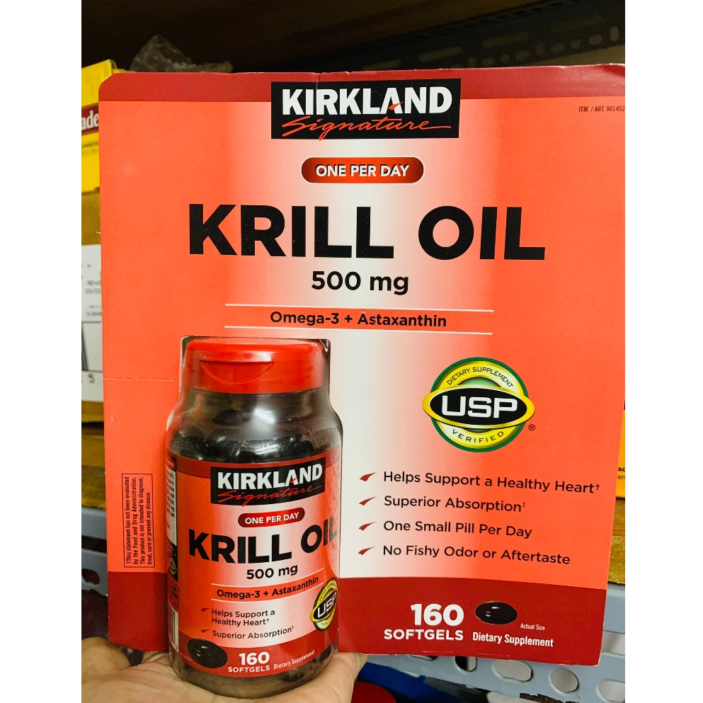 [Bill costco mẫu mới date mới 07/2025] Dầu nhuyễn thể 160 viên kirkland