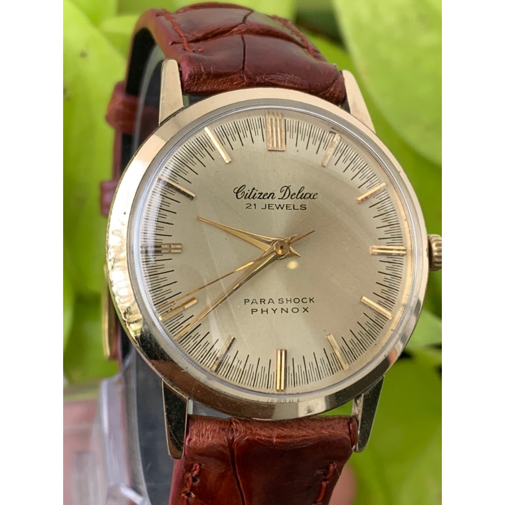 ng h nam Citizen Deluxe Parashock Phynox c cot 21 jewels l c ke vang day da c a Nh t Shopee Vi t Nam