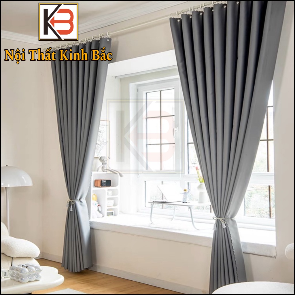 ComBo Rèm Rido size lớn + Dây Căng l-Rèm cửa ngăn phòng cài sẵn khuy ...