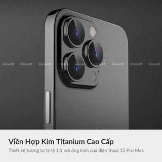 Kính Cường Lực Camera URR cho iPhone 17 Pro Max Viền Titan Sapphire
