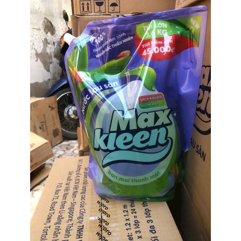 Nước Lau Sàn CAN,TÚI , chai MaxKleen 3.6kg Siêu Tiết Kiệm
