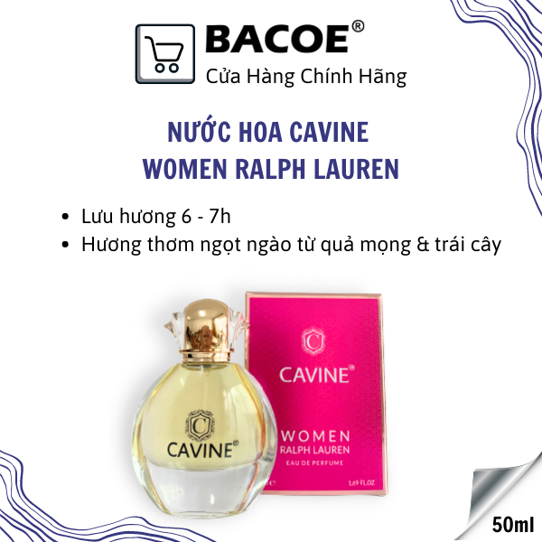 NƯỚC HOA CAVINE SANG TRONG LƯU HƯƠNG SIÊU BỀN LÂU 4 MÙI 50ML