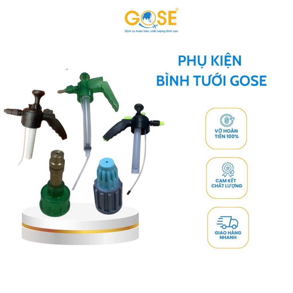 Ảnh Phụ kiện bình tưới GOSE cao cấp phun nước phun tia, tạo bọt tuyết 2L/3L 1