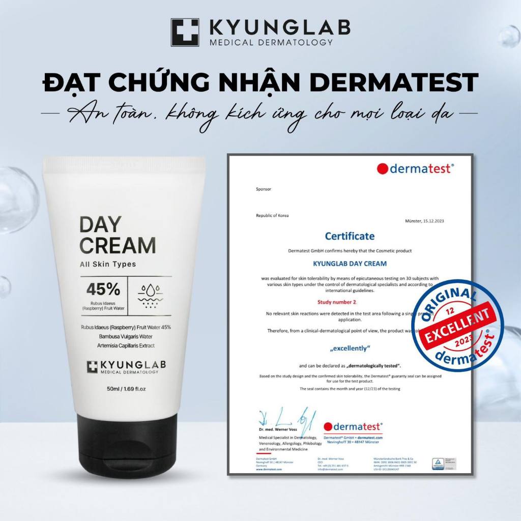 Kem ngày nâng tone dưỡng trắng da KyungLab Day Cream 50ml