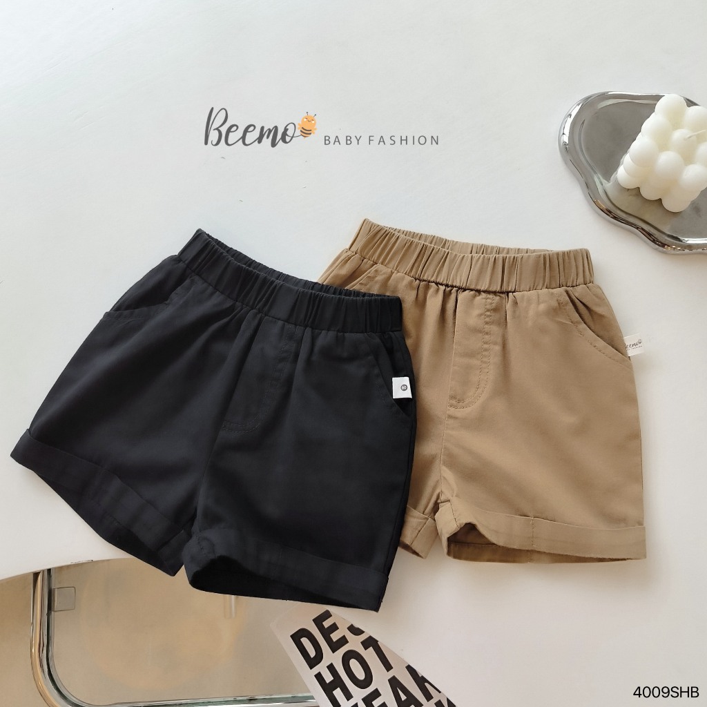 Bộ sơ mi công tử cộc tay cho bé, set sơ mi quần kaki bé trai hàng thiết kế Beemo