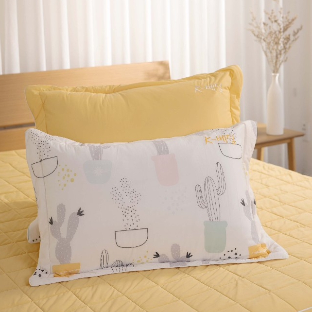 Ảnh Cặp vỏ gối nằm chần bông K-Bedding by Everon chất vải Cool Flex mềm mát KCSP kích thước 45x65cm (1 cặp là 2 cái) 2