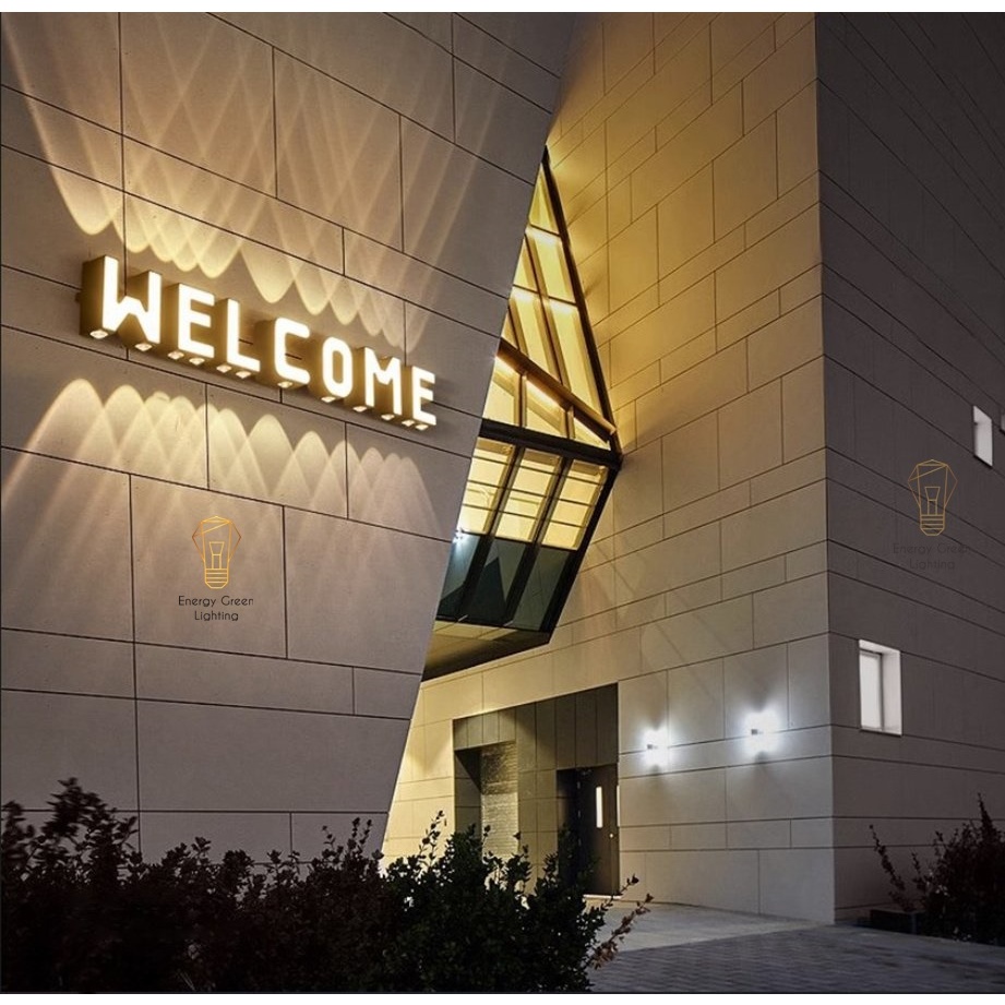 Ảnh Đèn Tường, Đèn Ngoài Trời Energy Green Lighting Trang Trí Bảng Chữ Cái A - Z - Thân Nhôm Chống Nước - Chip LED Siêu Sáng 3