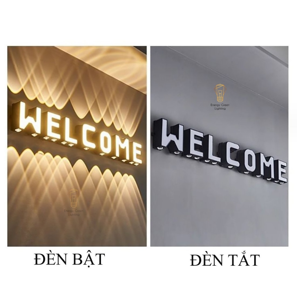 Ảnh Đèn Tường, Đèn Ngoài Trời Energy Green Lighting Trang Trí Bảng Chữ Cái A - Z - Thân Nhôm Chống Nước - Chip LED Siêu Sáng 4