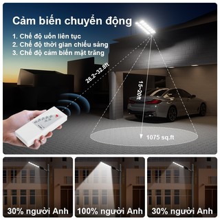 OOKAS Đèn Năng Lượng Mặt Trời 3000W cảm ứng  chống nước LED