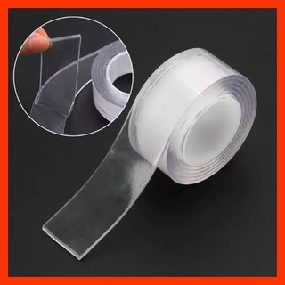 Cuộn băng keo nano trong suốt 2 mặt siêu dính, đa năng, tiện dụng, cao cấp, giá rẻ