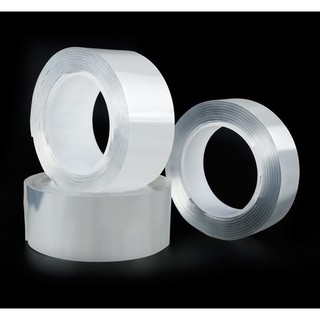 Cuộn băng keo nano trong suốt 2 mặt siêu dính, đa năng, tiện dụng, cao cấp, giá rẻ