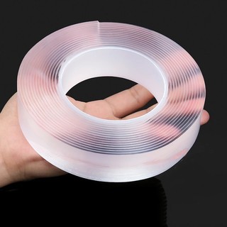 Cuộn băng keo nano trong suốt 2 mặt siêu dính, đa năng, tiện dụng, cao cấp, giá rẻ