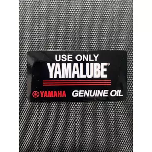 1 Cặp tem YAMAHA Genuine Oil. Sticker Use Only YAMALUBE. Engine Sticker. Nhãn dán động cơ, chống nước, không bay màu