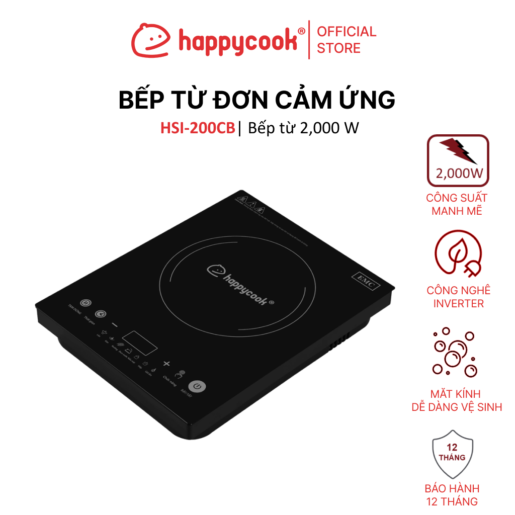 Ảnh Bếp từ đơn cảm ứng HAPPYCOOK, HSI-200CB 1