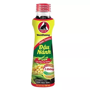 Nước tương ĐẬU NÀNH 500ml nam dương hiệu con mèo đen chai
