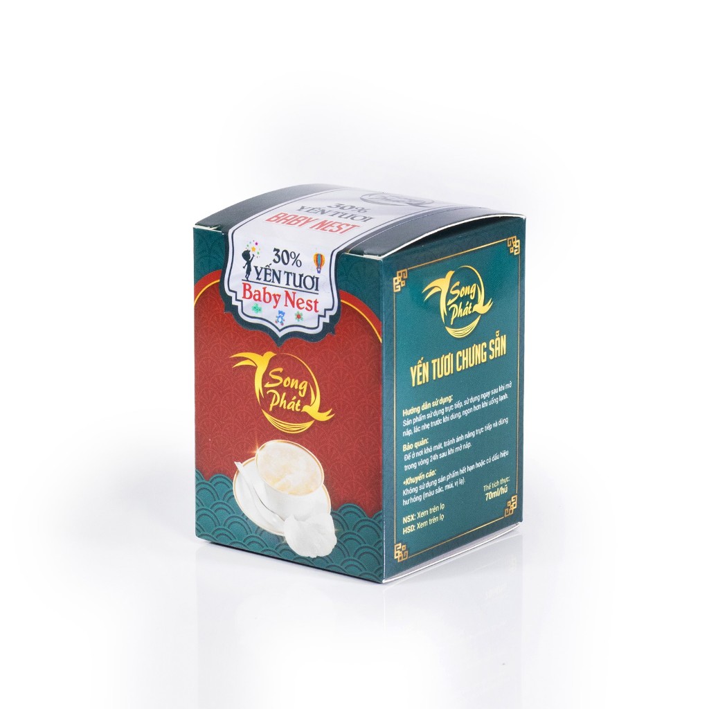 COMBO 6 hũ Yến sào BABY NEST Song Phát bổ sung dưỡng chất cho trẻ nhỏ, giúp trẻ ăn ngon, tiêu hóa tốt 70ml