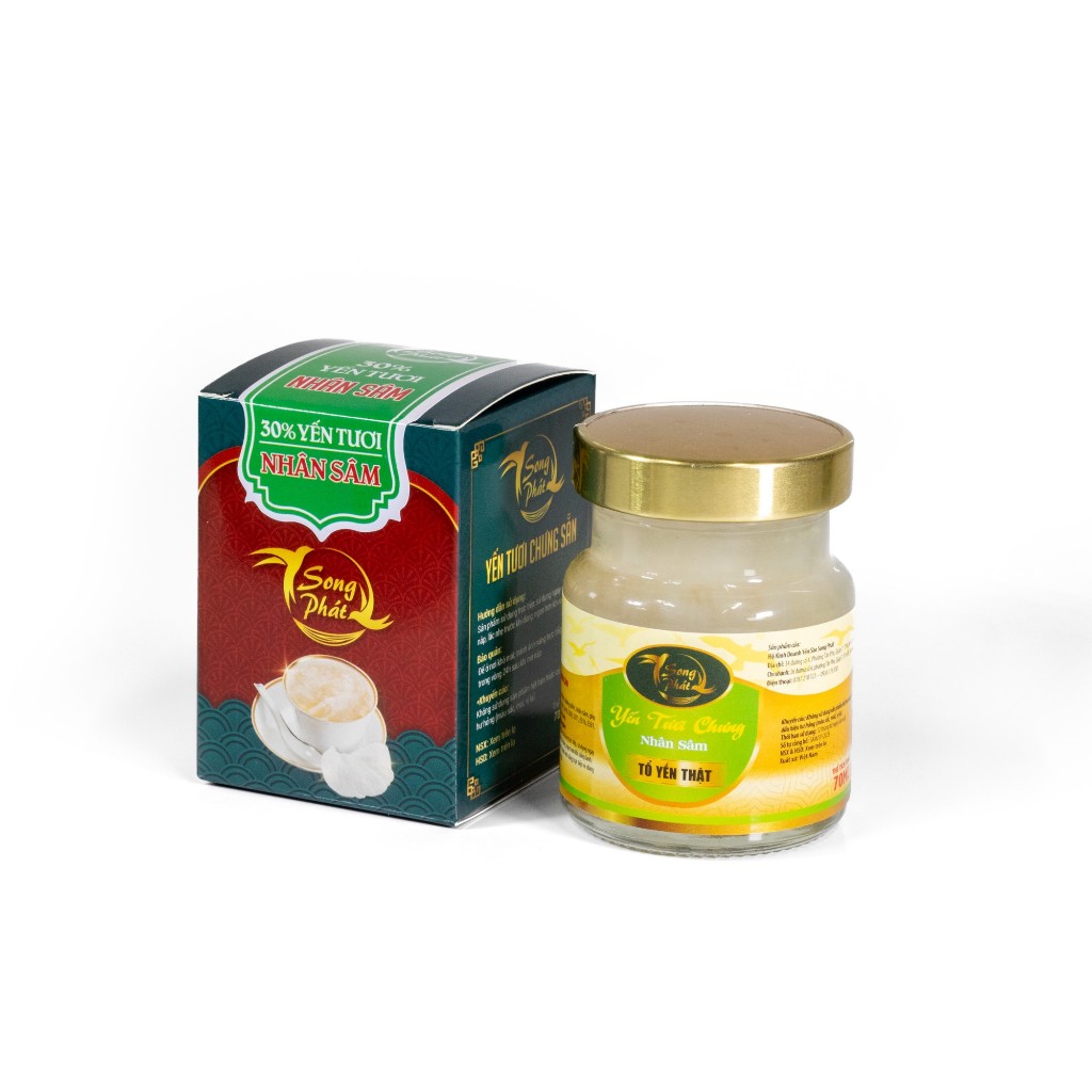 COMBO 6 hũ Tổ yến chưng nhân sâm Song Phát 70ml