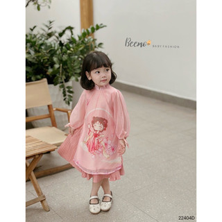 Áo dài bé gái cách tân xinh xắn cho bé gái 1-6 tuổi (9-25kg)