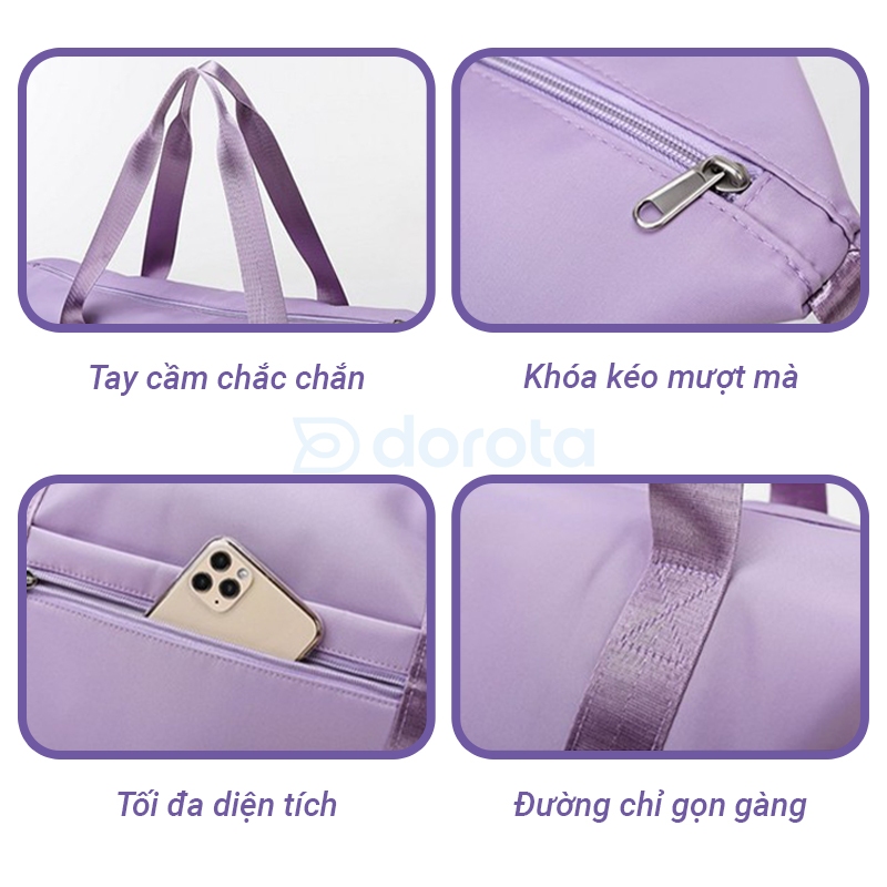 Ảnh Túi đựng quần áo du lịch cỡ lớn gấp gọn tiết kiệm diện tích, túi xách tay để hành lý size to DRG 1