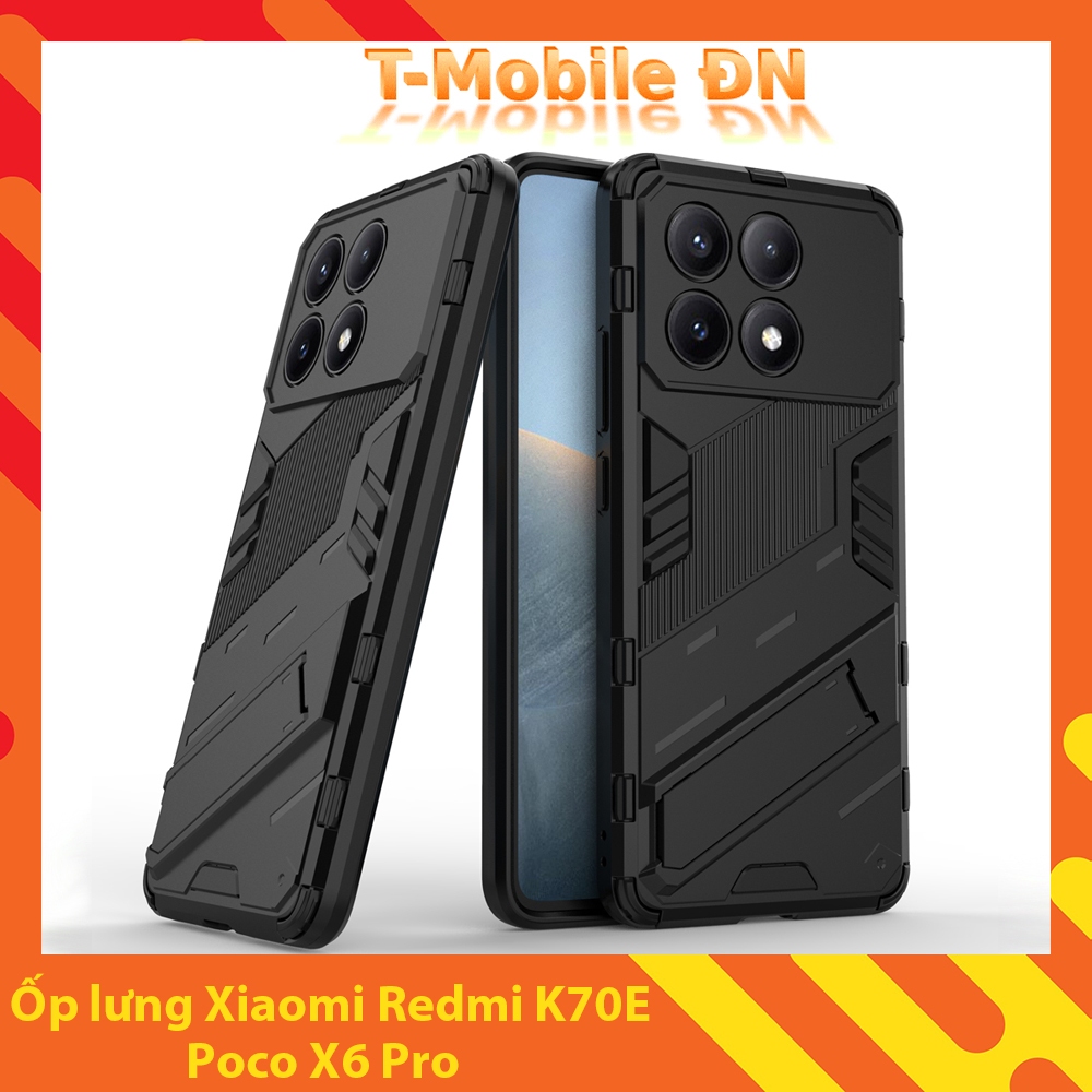 Custodia A Libro Xinyunew Per Xiaomi Redmi K70E / Poco X6 Pro - Pelle Con Portacarte E Supporto - Rosso