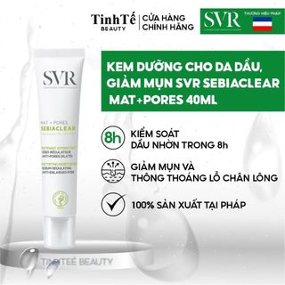 Kem dưỡng SVR cho da dầu giảm mụn SVR Sebiaclear Mat+Pores 40ml
