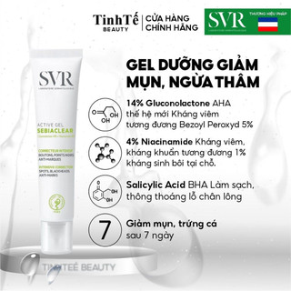 Gel dưỡng giảm mụn SVR Sebiaclear Active Gel 40ml