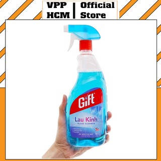 Nước Lau Kính Gift Sắc Biển - Chai 580Ml chính hãng lau sạch bề mặt kính