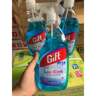 Nước Lau Kính Gift Sắc Biển - Chai 580Ml chính hãng lau sạch bề mặt kính