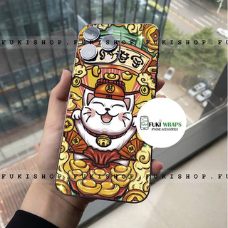 Tấm dán Skin Mặt Sau Thần Tài MS028 FULL VIỀN 15 pro max,14 pro max,13 pro max,12 pro max,11 pro max - FukiShop