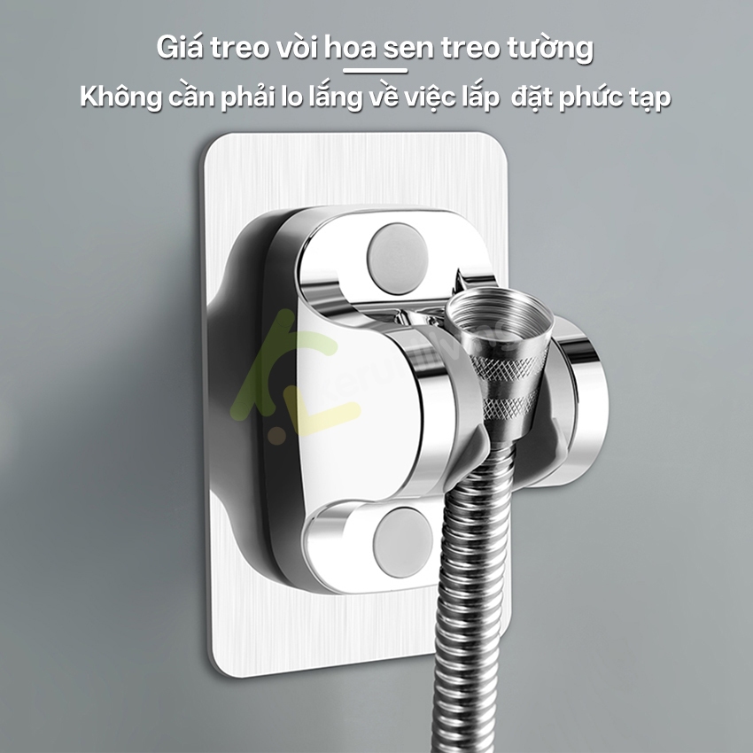 Giá đỡ dán tường vòi sen tắm LUMERA - Vòi xịt vệ sinh thiết kế dán tường chắc chắn và tiện dụng