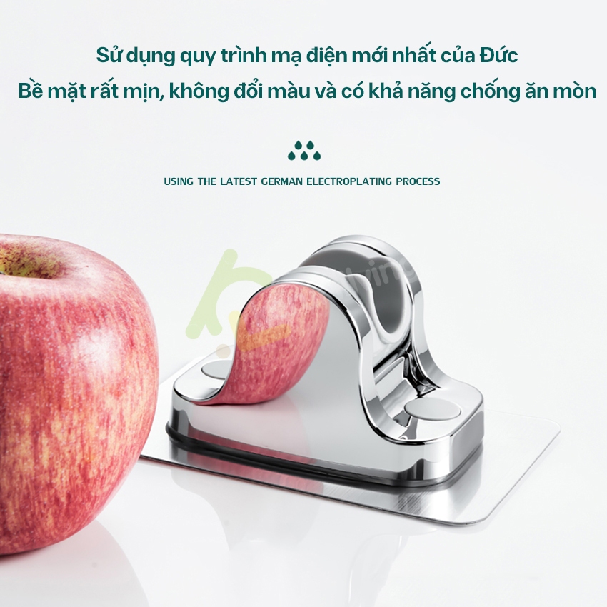 Giá đỡ dán tường vòi sen tắm LUMERA - Vòi xịt vệ sinh thiết kế dán tường chắc chắn và tiện dụng