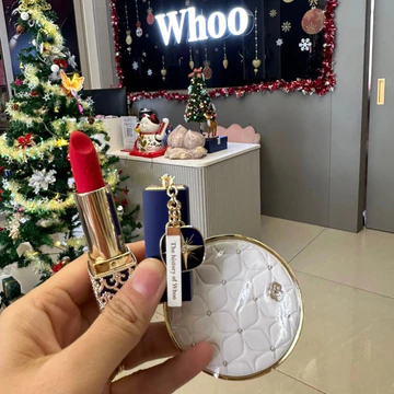 [XẢ KHO DATE 10.2026] SET SON WHOO NHUNG LÌ VELVET LIP ROUGE PHIÊN BẢN NOEL TẶNG GƯƠNG