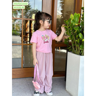 [XẢ HÀNG] Đồ bộ thu đông quần dài kèm áo cotton 4C cho bé gái Sofia