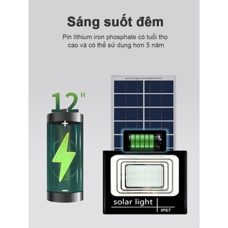 OOKAS Đèn năng lượng mặt trời 3500w  đèn led ngoài trời IP67 Chống Nước Tiết Kiêm Điện ĐÈN