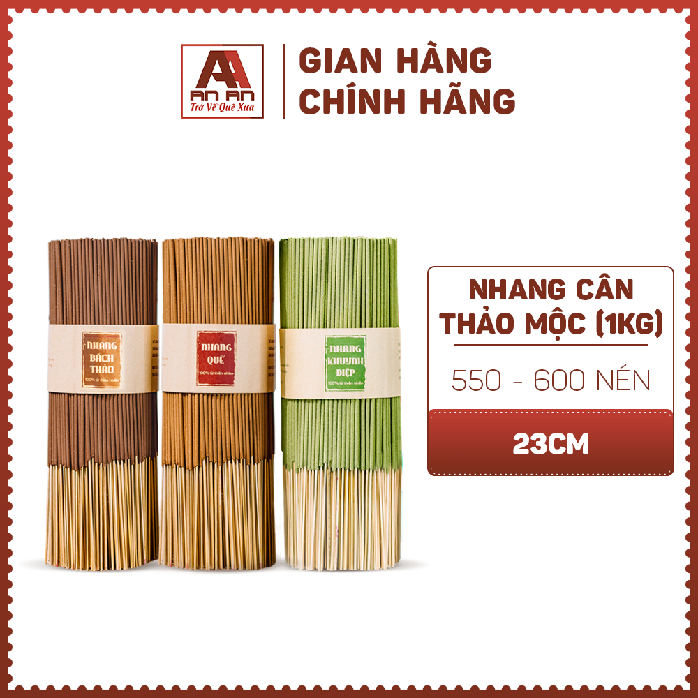 Ảnh Nhang thơm thảo mộc 23cm (Quế - Diệp - Trầm hương,...) thơm dịu, ít khói, an toàn 2