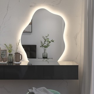 Gương hạt đậu treo tường phòng tắm, bàn trang điểm DIAMOND MIRROR led cảm ứng cao cấp,Gương dị hình decor