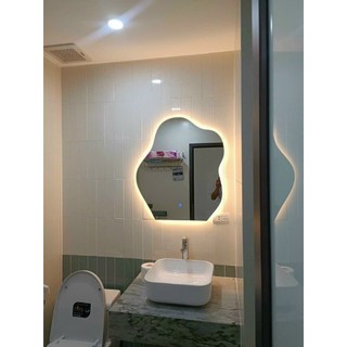 Gương hạt đậu treo tường phòng tắm, bàn trang điểm DIAMOND MIRROR led cảm ứng cao cấp,Gương dị hình decor