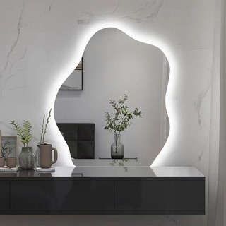 Gương hạt đậu treo tường phòng tắm, bàn trang điểm DIAMOND MIRROR led cảm ứng cao cấp,Gương dị hình decor
