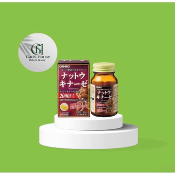 Viên uống Orihiro cho người huyết áp cao, hỗ trợ bảo vệ sức khỏe người già phòng tai biến trong mùa đông, natto Nhật