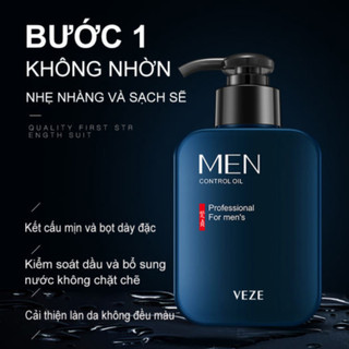 Bộ chăm sóc da mặt nam sữa rửa mặt nam giớI sạch mụn kiềm dầu dưỡng ẩm cho làn da