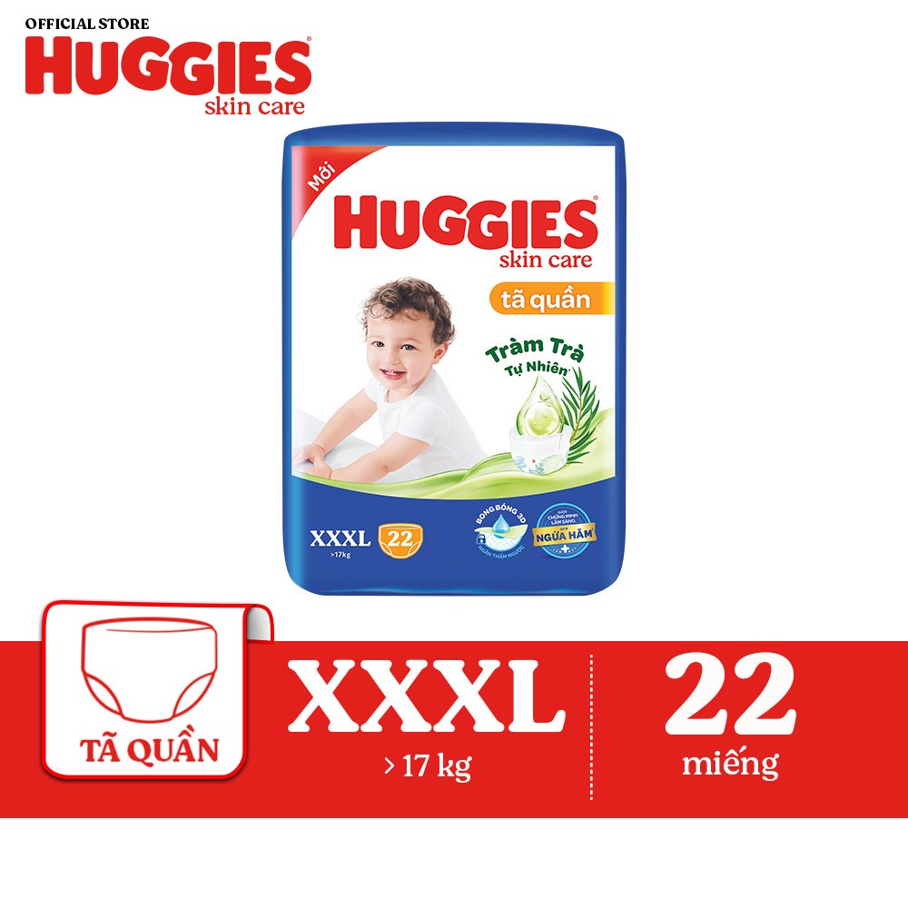 Ảnh Tã quần Huggies Skincare Jumbo XXXL22+6 1