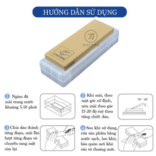 Đá mài dao NANIWAxKATANA độ mịn cao 3000 NKP-3000C