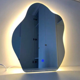 Gương hạt đậu treo tường phòng tắm, bàn trang điểm DIAMOND MIRROR led cảm ứng cao cấp,Gương dị hình decor